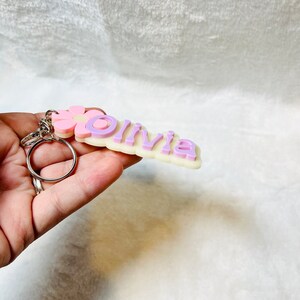 Custom Name Keychains- Backpack Name Tags- Acrylic Keychain- Diaper Bag ...