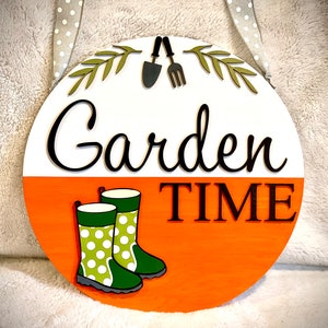Front Door Spring Wood Sign, Spring door sign, Round door hangers, Spring wood door hangers, Front door decor, Hello Spring, Welcome signs