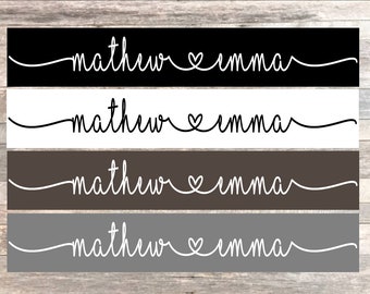 Letrero personalizado con nombre de pareja, regalo de aniversario personalizado