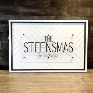 Family Name Sign, Last Name Sign, Custom Name Sign, Wood Name Sign, Herringbone Wood Name Sign, Nursery Name Sign, Family Sign, Wedding Sign