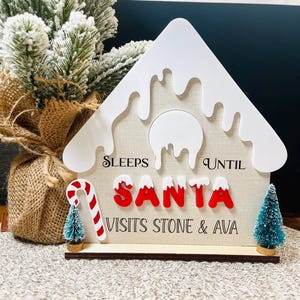 Christmas Countdown, Dry Erase Christmas Countdown, Christmas Decor, Christmas Countdown Sign