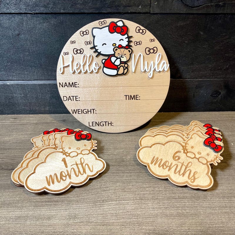 Hello Kittys Sign - Etsy