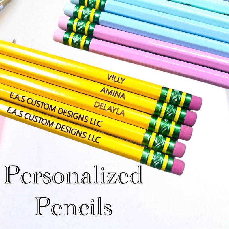 Personalized Engraved Pencils, Teacher Gift, Back to School - Etsy