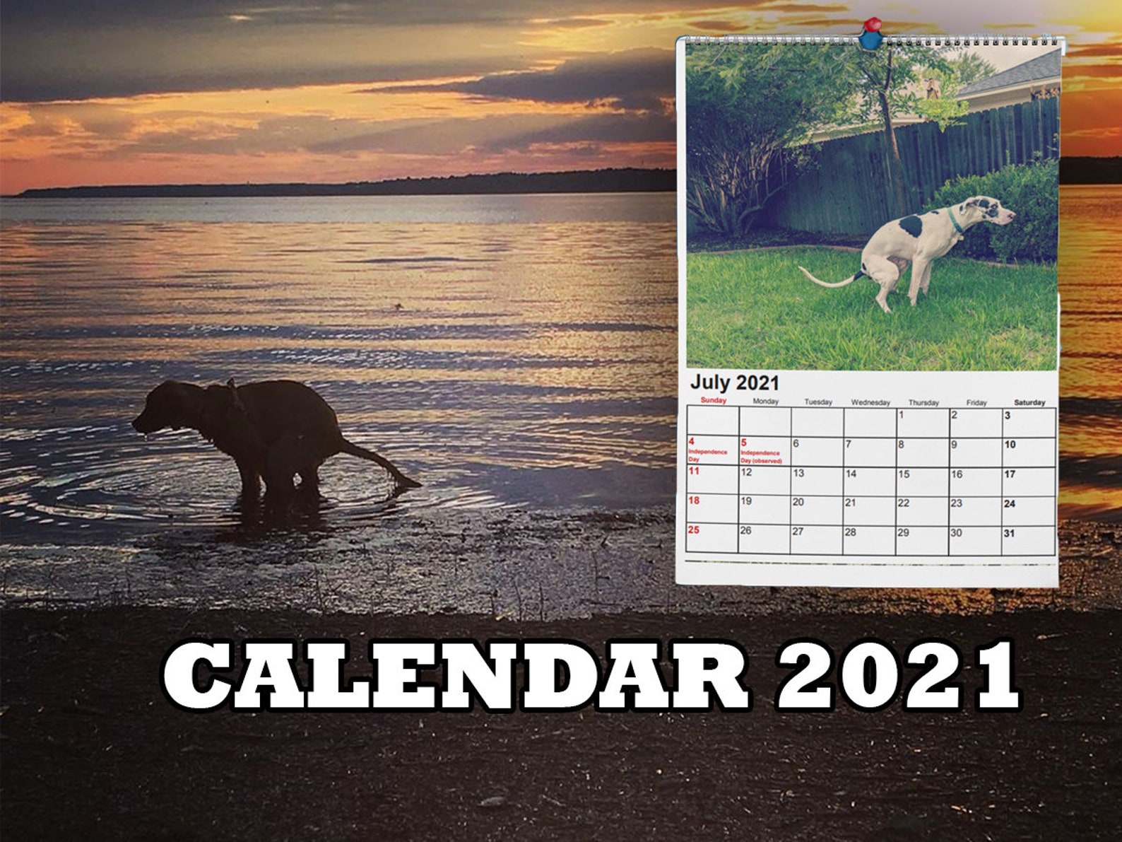 Pooping Dog Calendar 2021 instant download pdf Christmas | Etsy
