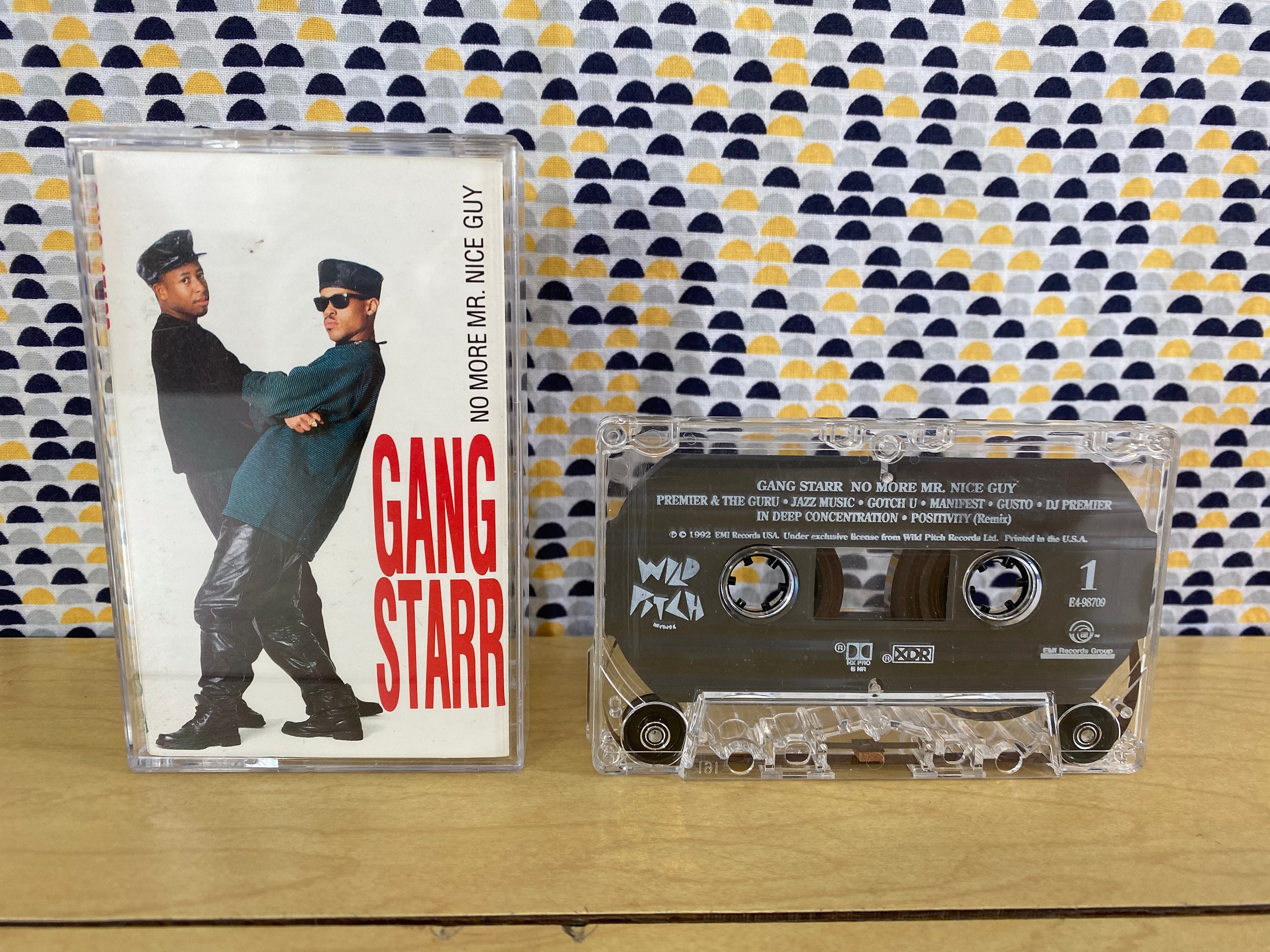 Gang Starr No More Mr Nice Guy Cassette Tape 1992 Wild Pitch Records Gang Starr No More Mr Nice Guy Cassette Tape 1992 Wild Pitch Records