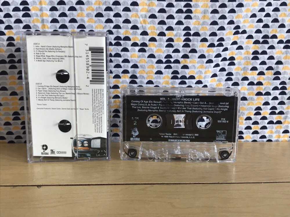JayZ Vol. 2... Hard Knock Life Cassette tape 1998