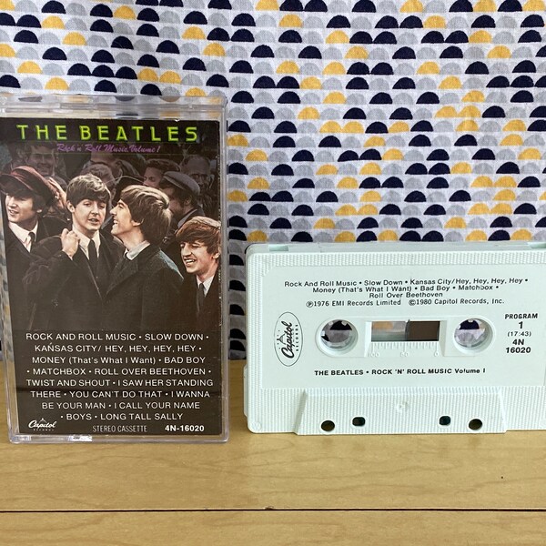 Beatles - Rock 'N' Roll Music Volume 1  -  Cassette tape - Capitol Records