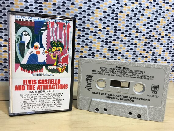 Elvis Costello And The Attractions Imperial Bedroom Cassette Tape 1982 Columbia Records