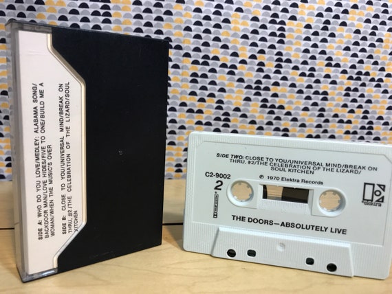 The Doors Absolutely Live Cassette Tape Elektra Records Etsy