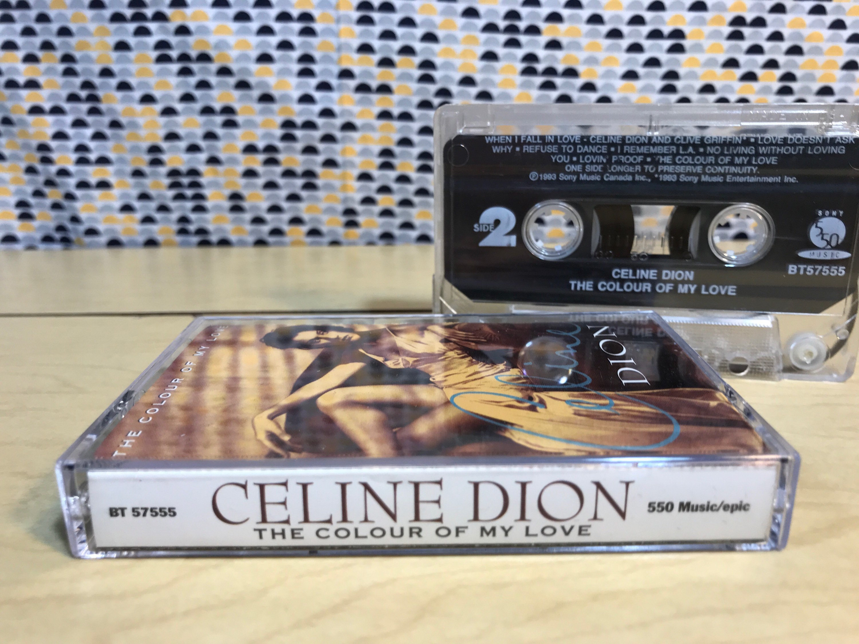 Celine Dion - Colour of My Love- Cassette tape - 1993 Columbia Records