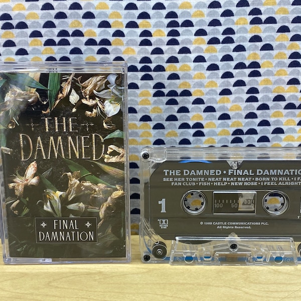 The Damned - Final Damnation - Vintage Cassette Tape - 1989 Restless Records