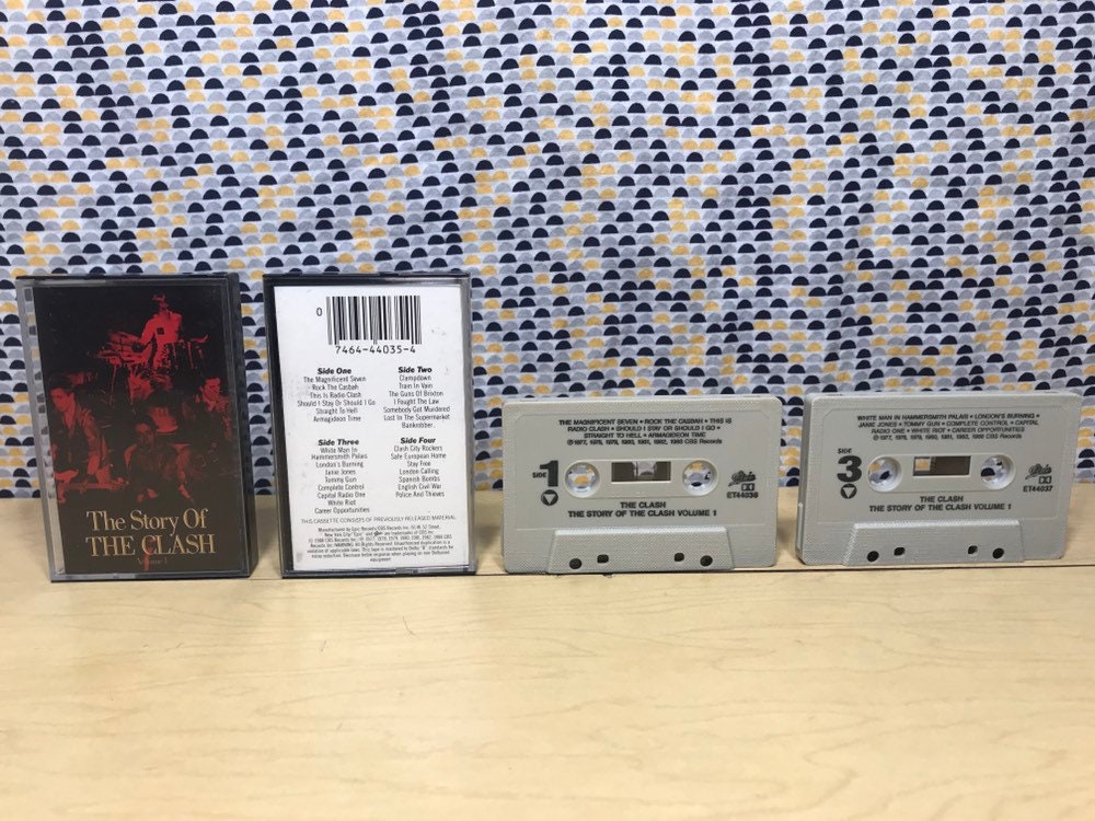 The Clash The Story Of The Clash Volume 1 Double Cassette Tape Set 