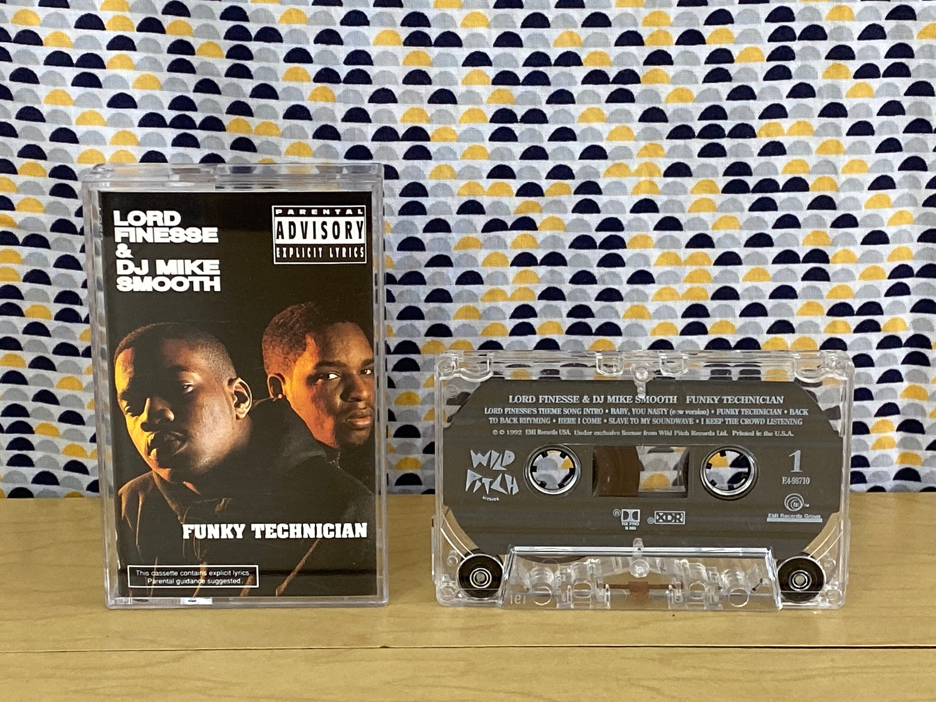 Lord Finesse Dj Mike Smooth Funky Technician Cassette Tape 1992 Wild Pitch Records Lord Finesse Dj Mike Smooth Funky Technician Cassette Tape 1992 Wild Pitch Records