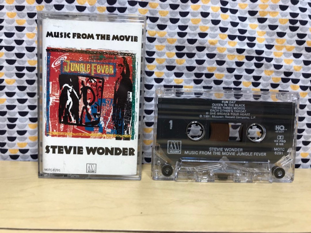 Stevie Wonder Jungle Fever Music From the Movie Cassette Tape 1991