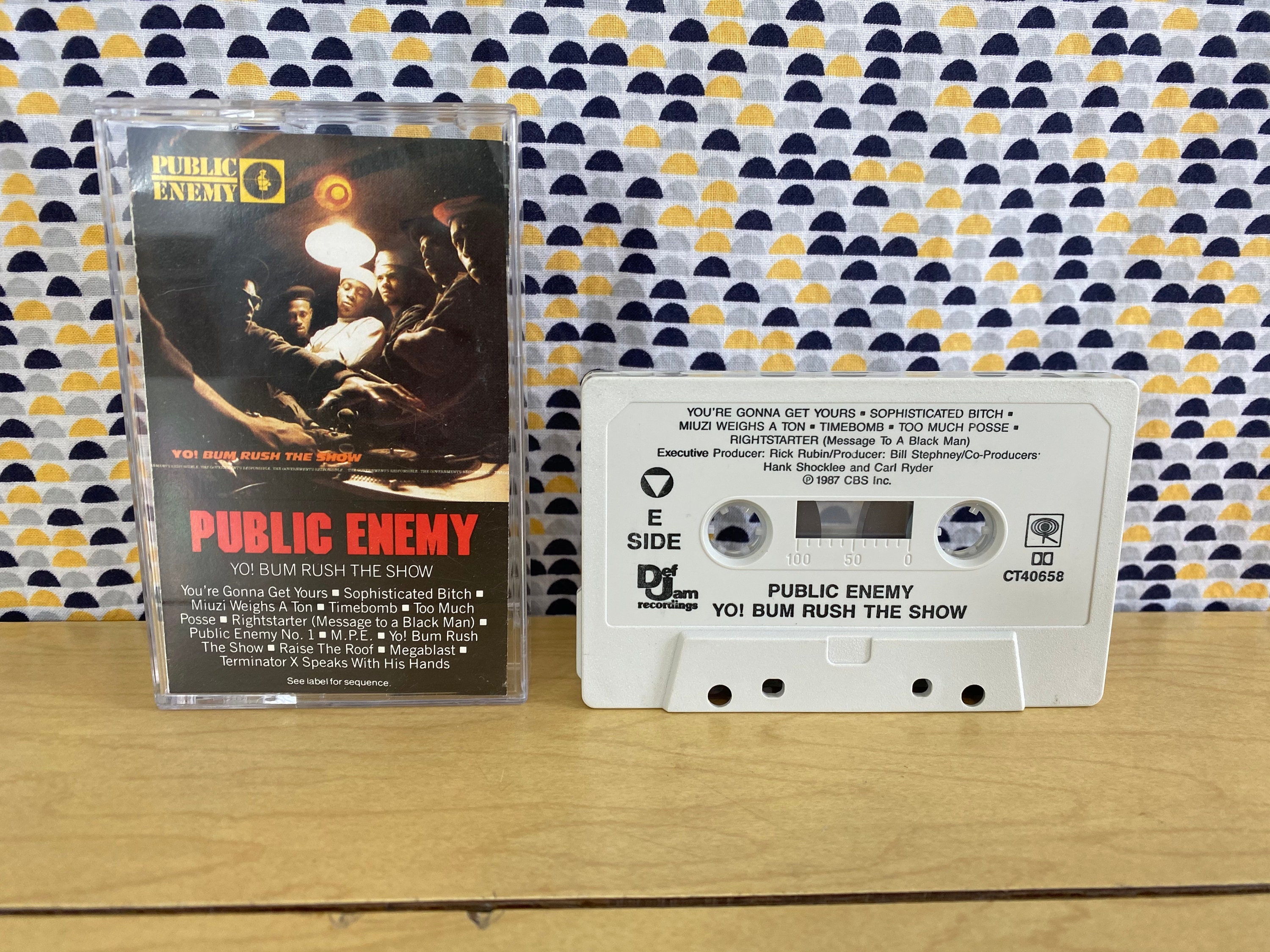 Public Enemy - Yo! Bum Rush The Show - Cassette tape - 1987 Def Jam Records