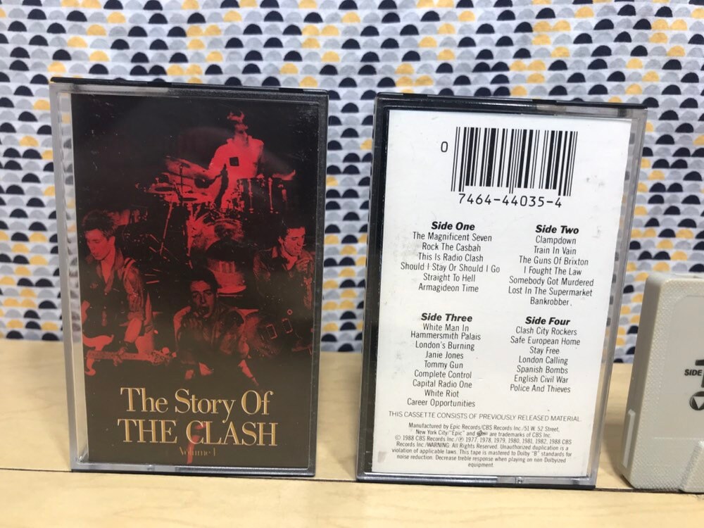 The Clash The Story Of The Clash Volume 1 Double Cassette Tape Set 