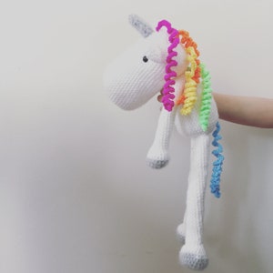 Crochet Pattern: Rainbow Unicorn Plush Toy