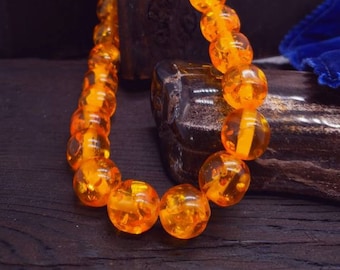 Vintage Lucite Demi Parure Necklace And Earrings