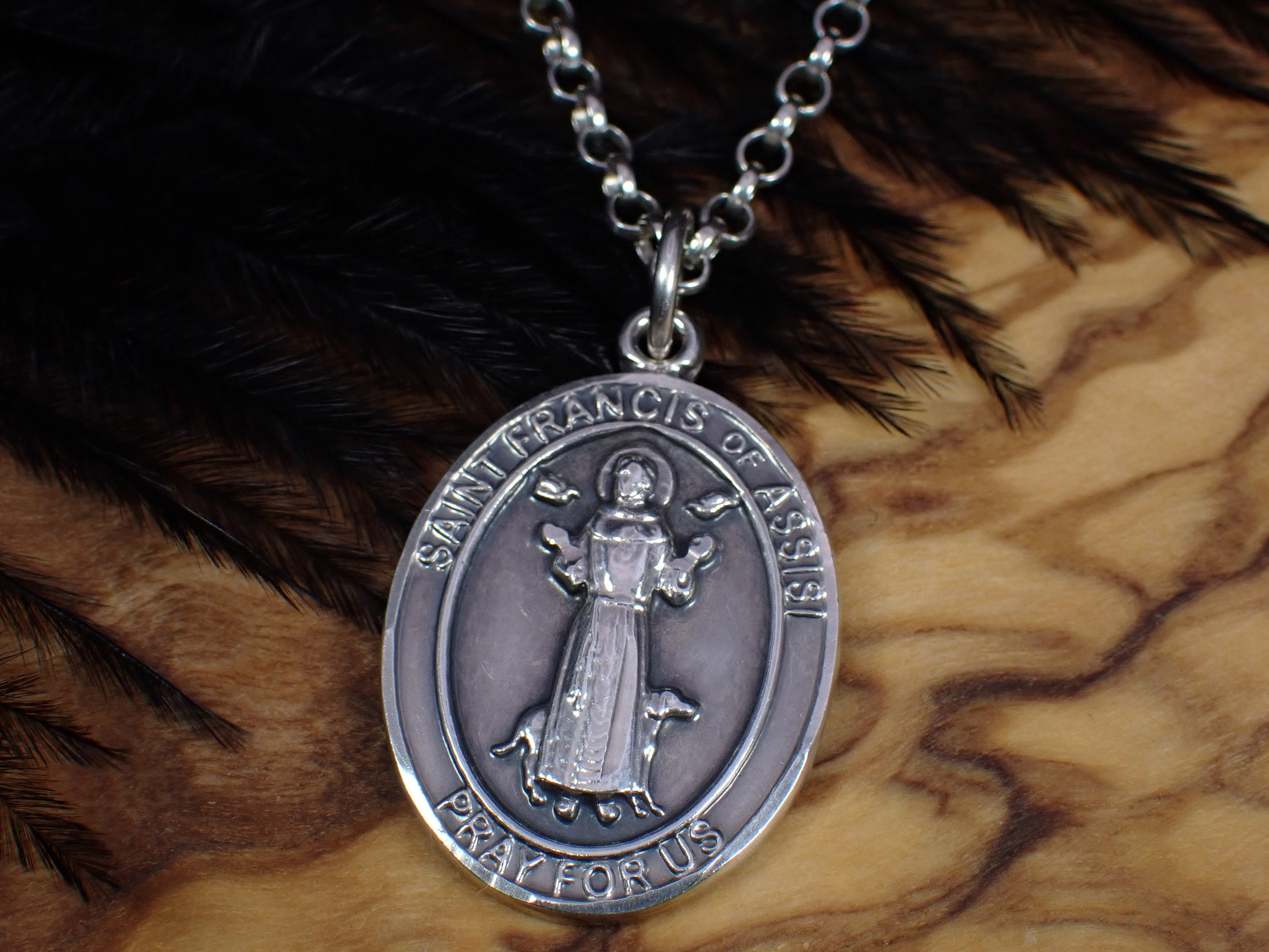 St. Francis of Assisi, Pray For Us, Oval Necklace - Christianbook.com