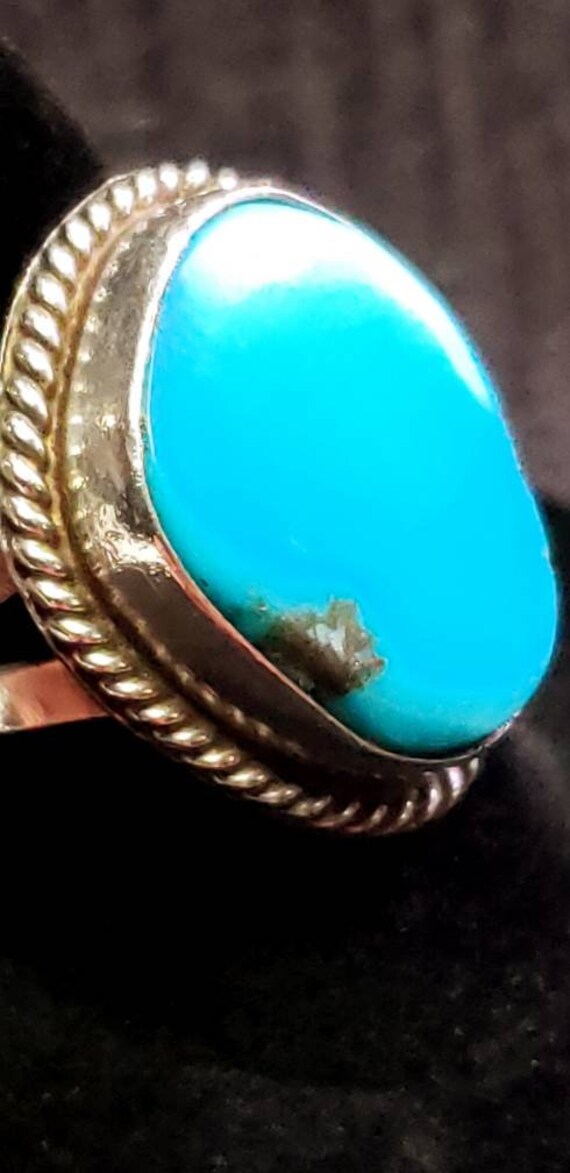 Sterling Silver Sleeping Beauty Turquoise Ring - Gem