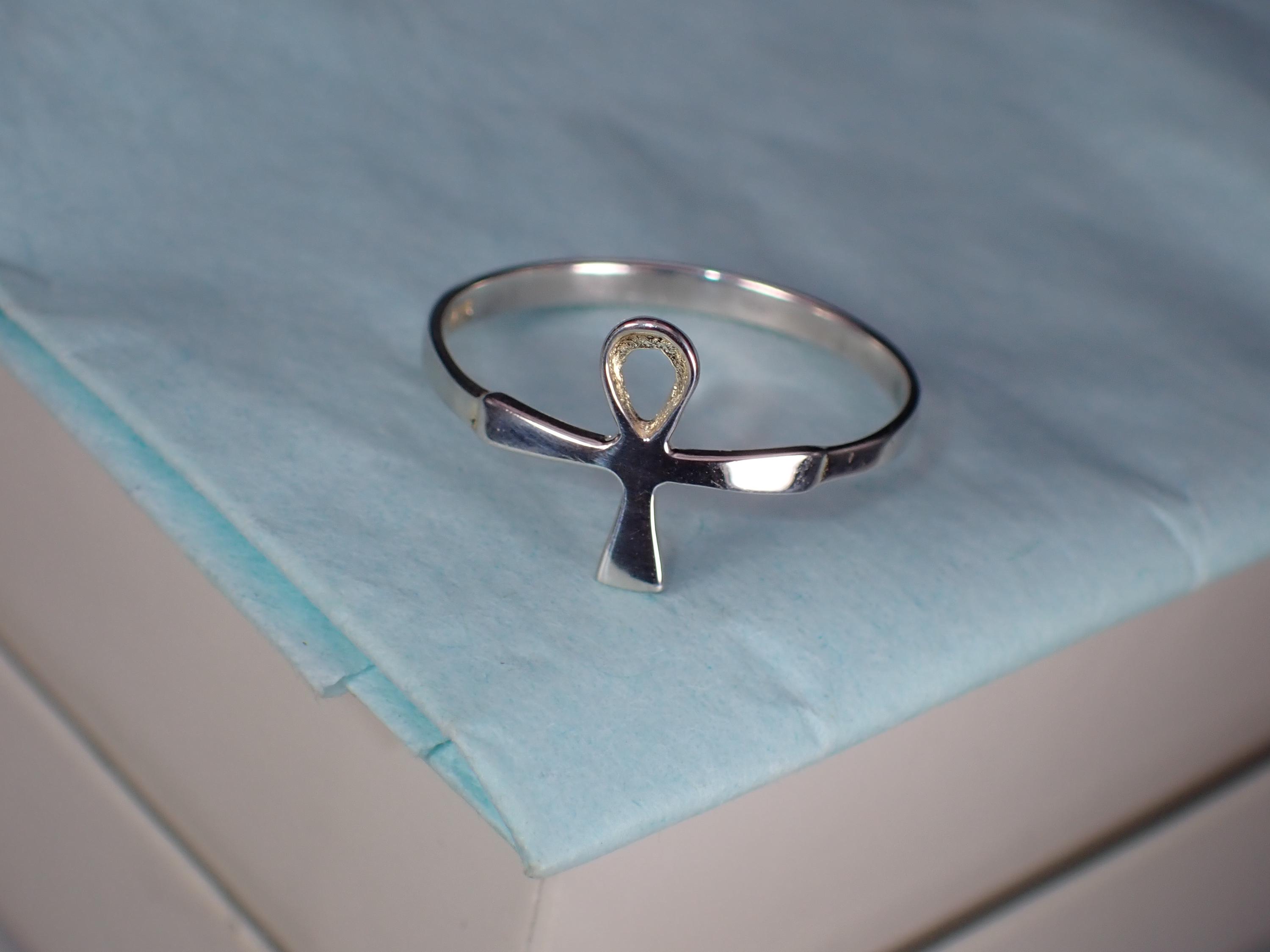 PENDENTE ANKH EGIZIANO In Argento 925 Simbolo Gioiello - NUOVO EUR 17 - Foto 9