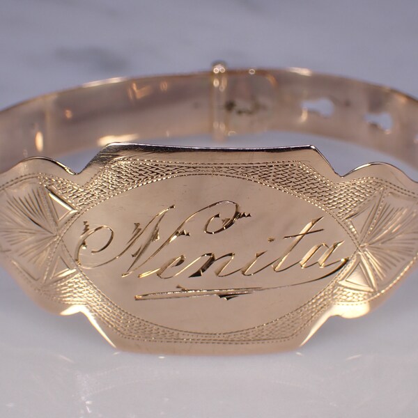 Name Plate Bracelet Etsy
