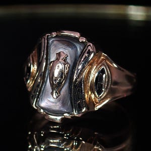 1966 Balfour 10K Yellow Gold & Mother of Pearl Ladies Class Ring