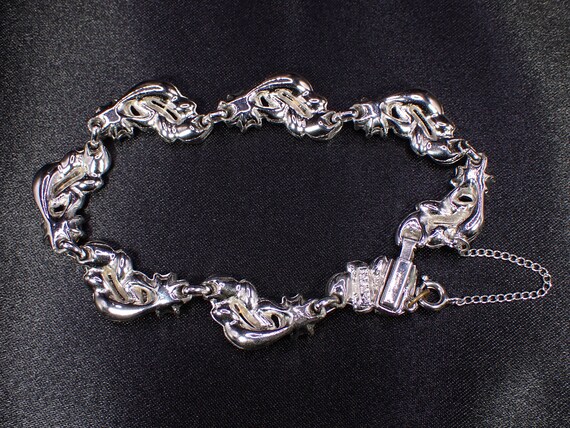 Vintage Designer Bogoff Clear Rhinestone Paste Br… - image 5