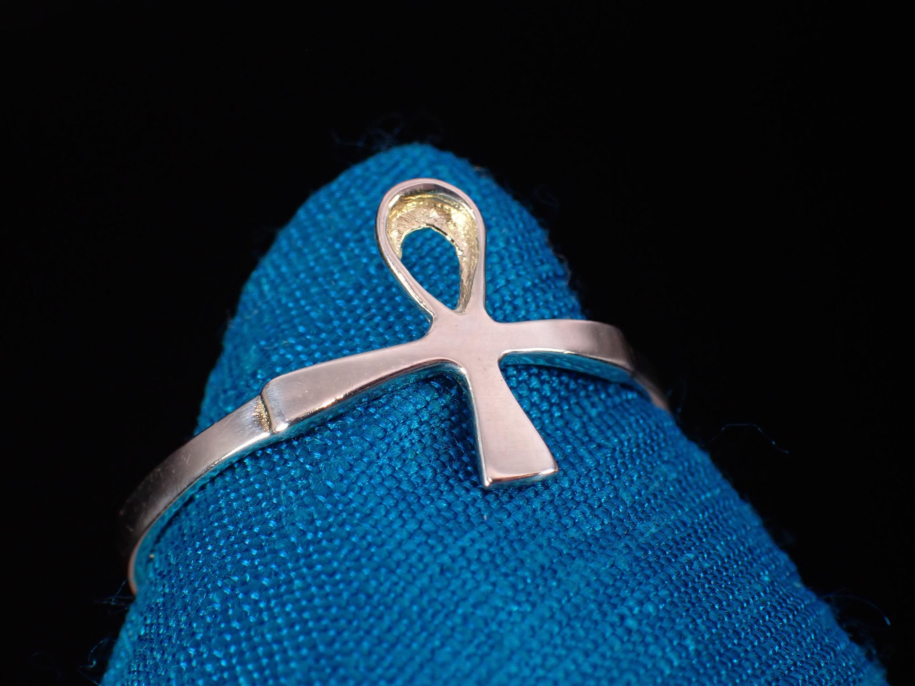 PENDENTE ANKH EGIZIANO In Argento 925 Simbolo Gioiello - NUOVO EUR 17 - Foto 2