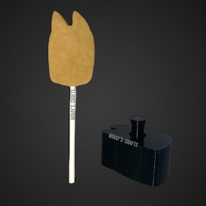 Cake Pop Mold/Plunger BLUE DOG BODY (With Lollipop Stick, Paper Straw or Popsicle Stick Guide Options) - Made in U S A