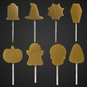 Cake Pop Mold/Plunger HALLOWEEN BUNDLE 2.0 (Coffin, Cobweb / Sun, Tombstone, Witch Hat, Ghost, Candy Corn, Pumpkin, Skull) Made in USA