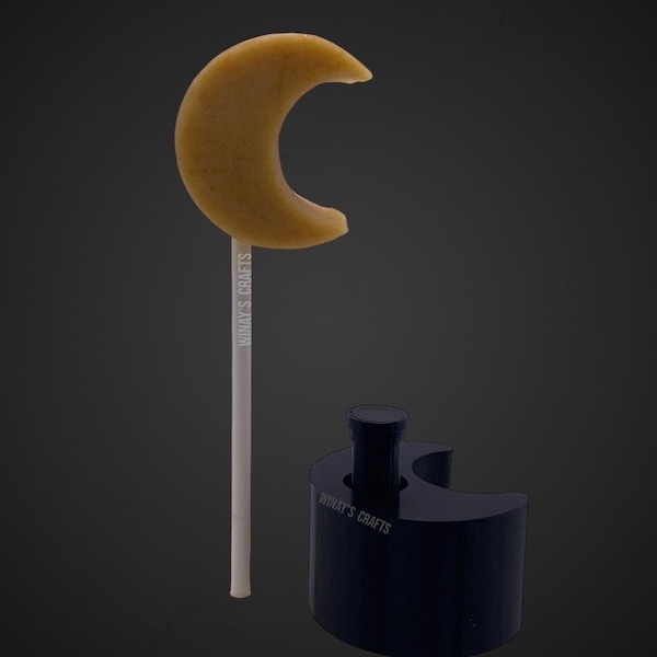 Cake Pop Mold/Plunger - MOON (CRESCENT) - (Made in USA)