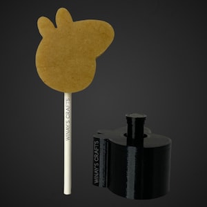 Cake Pop Mold/Plunger PIG (With Lollipop Stick, Paper Straw or Popsicle Stick Guide Options) - Made in USA