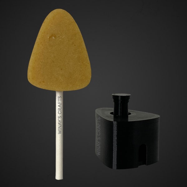 Cake Pop Mold/Plunger CANDY CORN (With Lollipop Stick, Paper Straw or Popsicle Stick Guide Options) - Made in USA