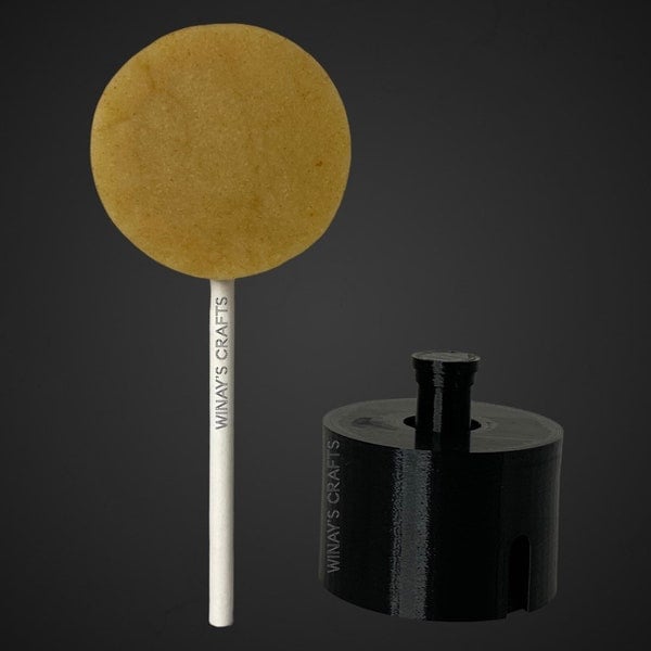 Cake Pop Mold/Plunger ROUND (With Lollipop Stick, Paper Straw or Popsicle Stick Guide Options) - Made in USA