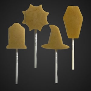 Cake Pop Mold/Plunger HALLOWEEN BUNDLE 1.0 (Coffin, Cobweb / Sun, Tombstone, Witch Hat) Made in USA