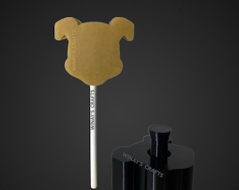 Cake Pop Mold/Plunger DOG FACE (With Lollipop Stick, Paper Straw or Popsicle Stick Guide Options) - Made in USA