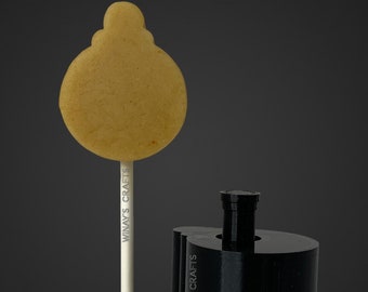 Cake Pop Mould/Kolben ORNAMENT KUGEL (mit Lollipop Stick, Papierstrohhalm oder Popsicle Stick Anleitung) - Made in USA