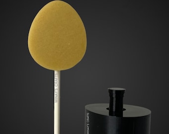 Cake Pop Mold/Plunger EGG/OVAL -  (With Lollipop Stick, Paper Straw or Popsicle Stick Guide Options) - Made in USA