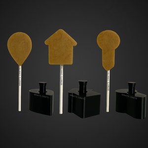 Cake Pop Mold/Plunger REAL ESTATE (House, Key, Map Pin) - Made in USA