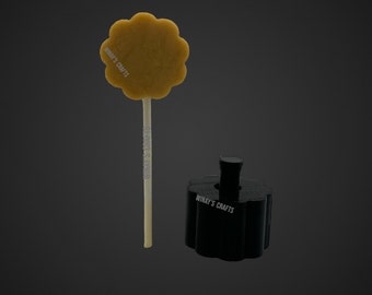 Cake Pop Mold/Plunger BUNNY_TAIL/SCALLOP_ROUND (With Lollipop Stick, Paper Straw or Popsicle Stick Guide Options) - Made in USA