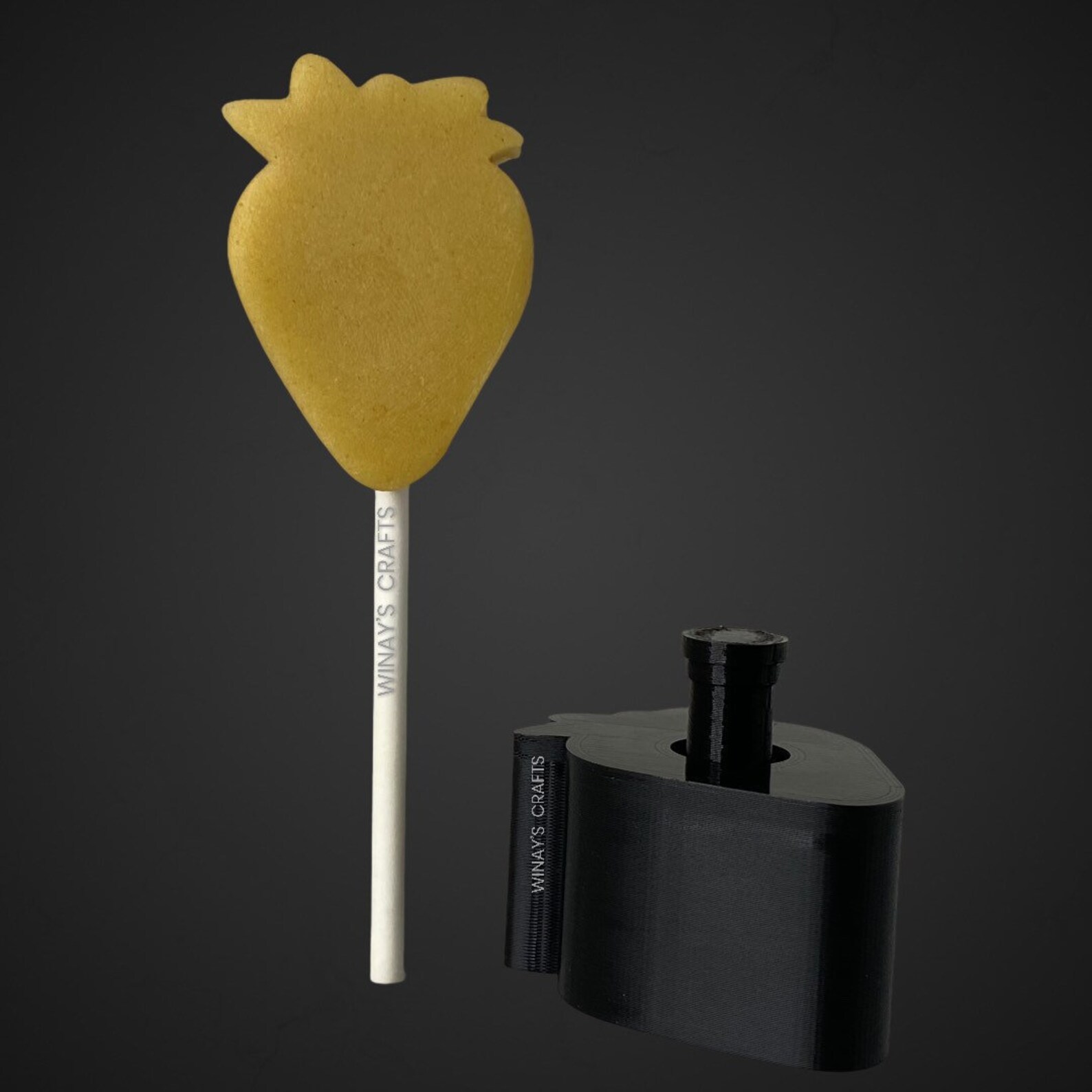 Cake Pop Mold/Plunger STRAWBERRY With Lollipop Stick Guide Etsy