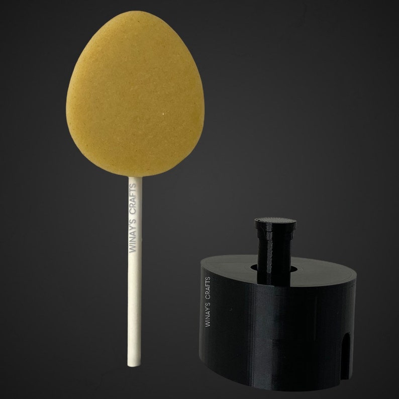 Cake Pop Mold/Plunger EGG/OVAL With Lollipop Stick, Paper Straw or Popsicle Stick Guide Options Made in USA image 1