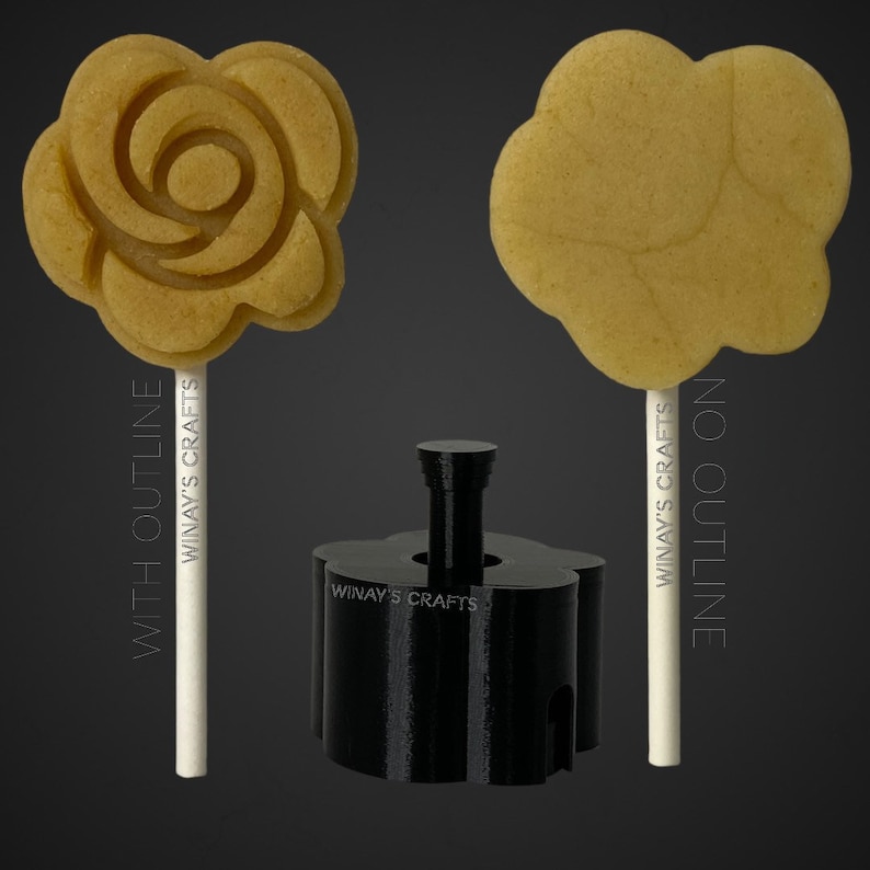 Cake Pop Mold/plunger ROSE with Lollipop Stick Paper Straw Etsy