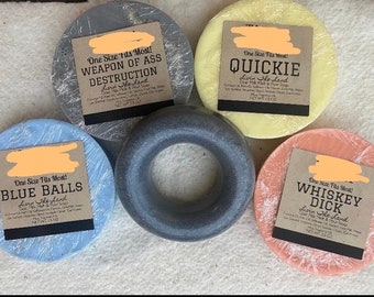 Mens Valentines Gag gift, funny gifts, silly soaps, stocking stuffer, gifts for him, punny gift, humor gift