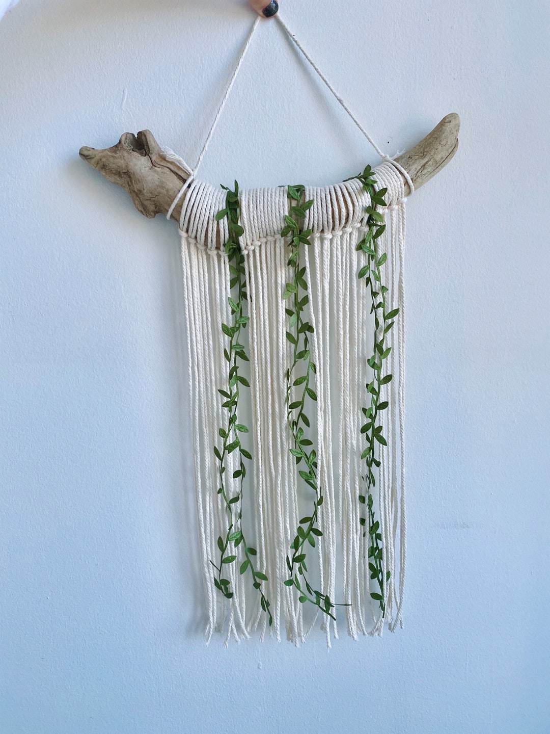 Driftwood Macrame Wall Art Boho Vine Wall Art Drift Wood Etsy