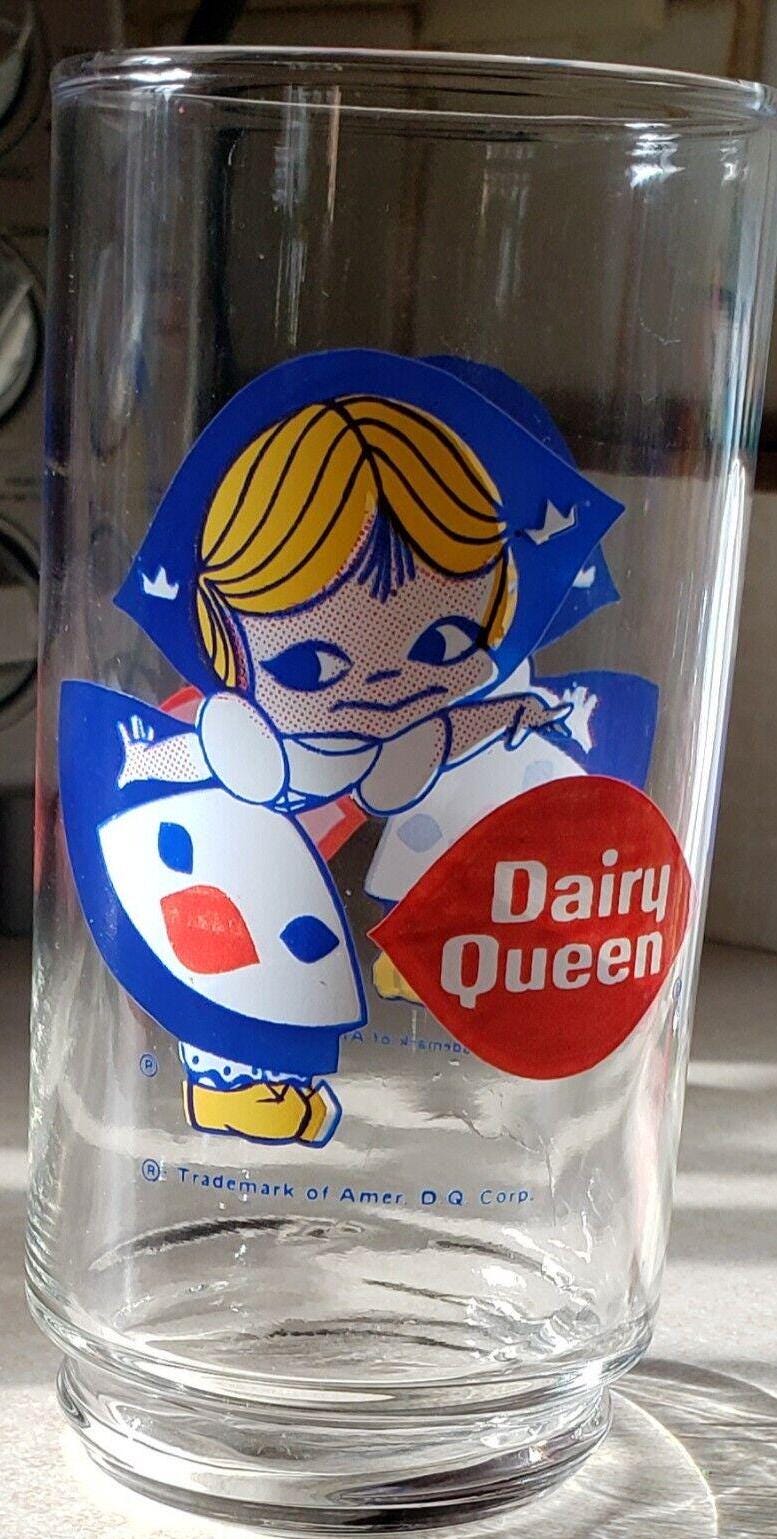 1970’s Dairy Queen ビンテージ グラス LITTLE MISS Little Miss Dairy Queen Vintage 1970's Drinking Glass - Etsy