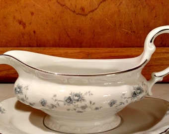 Johann Haviland Blue Garland Gravy Boat with NO Underplate