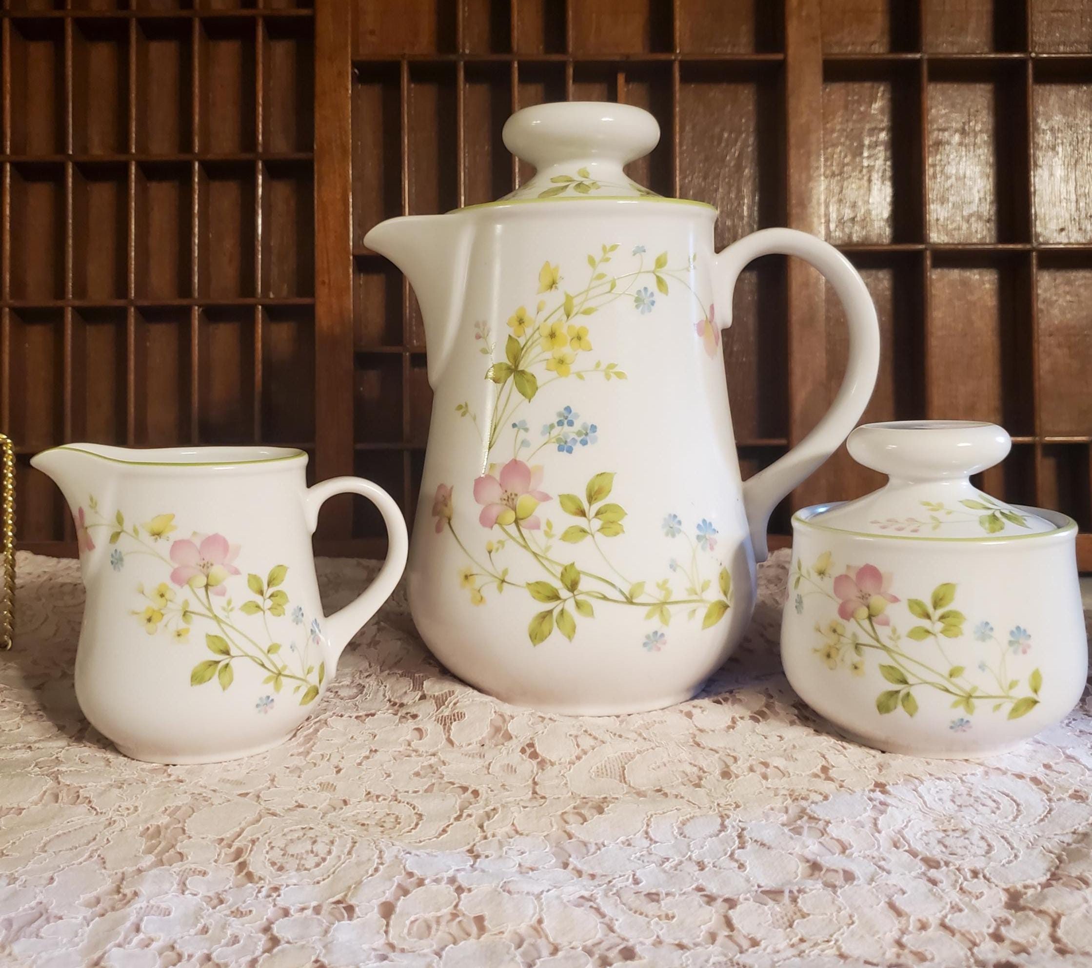 Noritake Blue Teapot - Etsy
