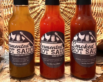 Hot Sauce | Varieties Available | Mixed Hot Peppers | 5 oz.